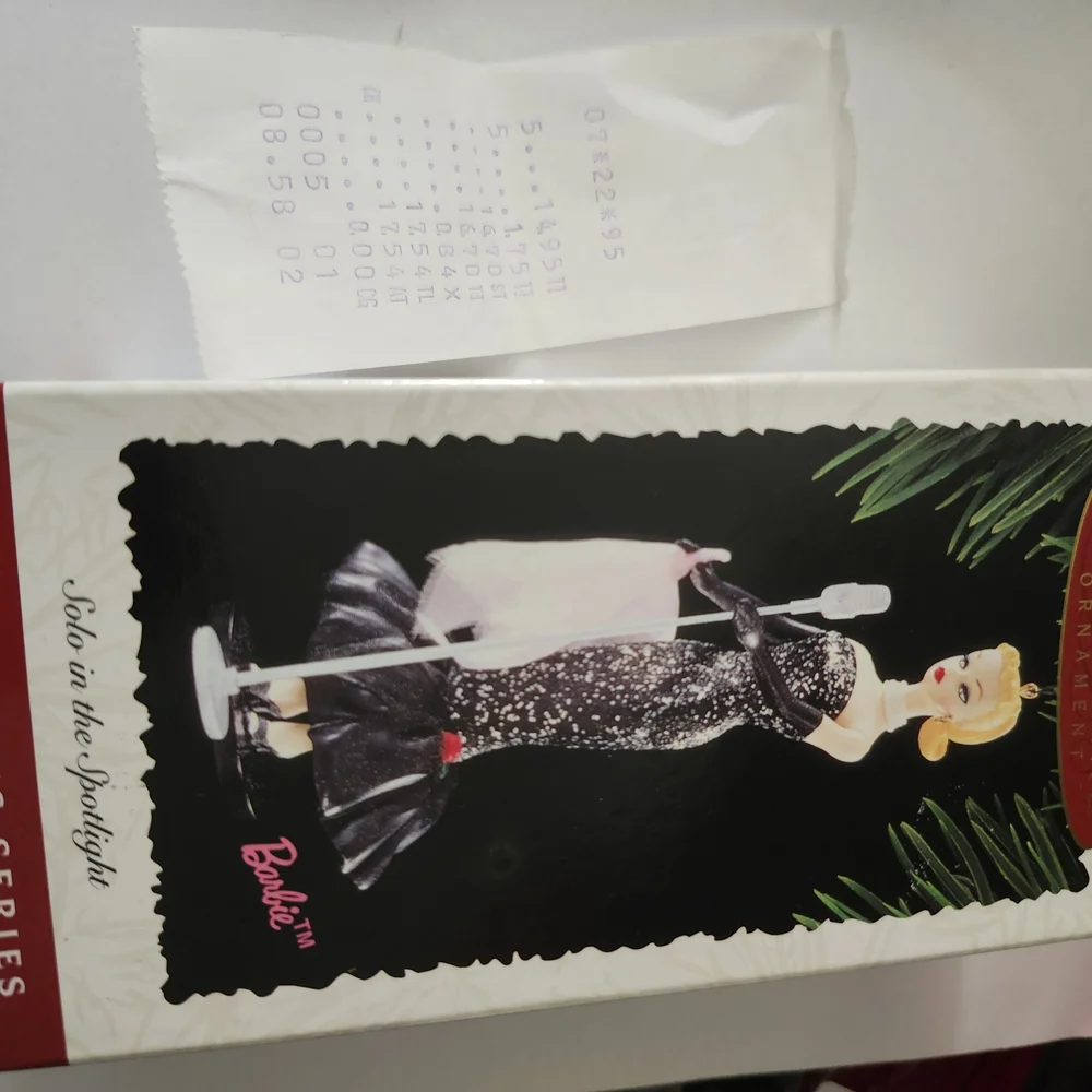 Barbie Solo in the Spotlight Ornament with Black and White Dress